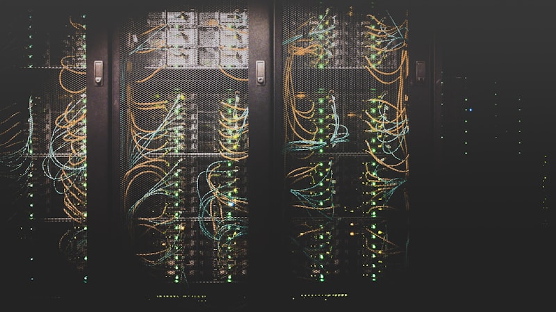 Datacenter armazenando dados na nuvem